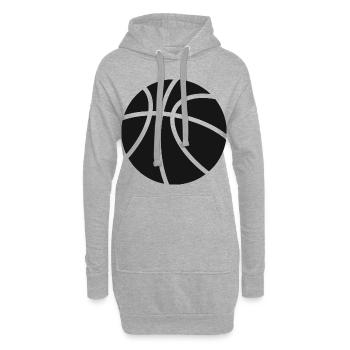 Basket-ball basket-ball basketteur amateurs de basket - Sweat-shirt à capuche long Femme - gris chiné - Devant