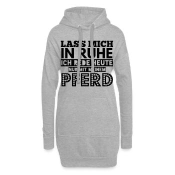 PFERDE SPRÜCHE PFERDE SPRUCH - Hoodie-Kleid - Grau meliert - Vorne