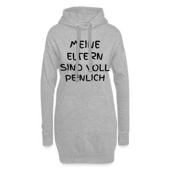 Meine Eltern sind voll peinlich - Hoodie-Kleid - Grau meliert - Vorne