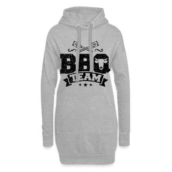 Barbecue barbecue équipe barbecue - Sweat-shirt à capuche long Femme - gris chiné - Devant