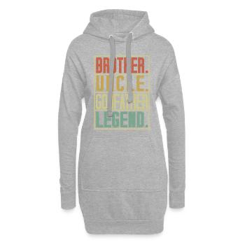 Dad Dad Dad Dad Uncle Brother Legend - Hoodie Dress - heather grey - Front