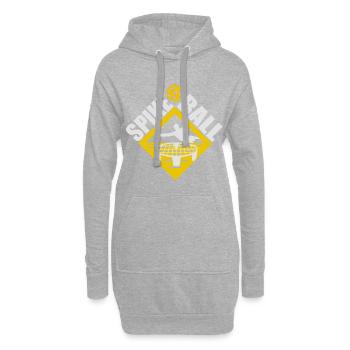 Spikeball Roundnet Rashball Slammo Slam - Hoodie-Kleid - Grau meliert - Vorne