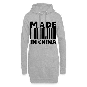Chine Muraille Chine Miracle Monument Pékin Made - Sweat-shirt à capuche long Femme - gris chiné - Devant