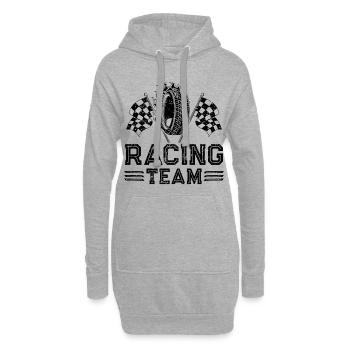 Racing Team Reifen - Hoodie-Kleid - Grau meliert - Vorne