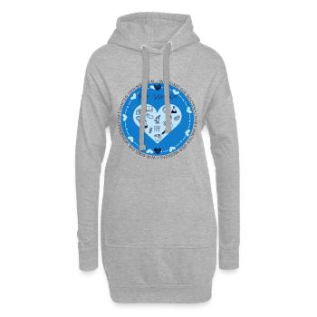 Love Science - Labor - Hoodie-Kleid - Grau meliert - Vorne