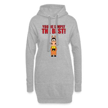 PFERD - POKAL - YOU´RE SIMPLY THE BEST! - Hoodie-Kleid - Grau meliert - Vorne