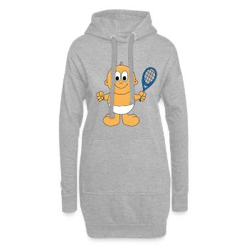 BABY - KIND - NACHWUCHS - TENNIS - SPORT - Hoodie-Kleid - Grau meliert - Vorne