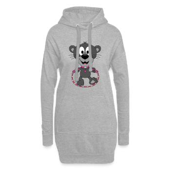 PANTHER - SEILSPRINGEN - TIER - KIND - BABY - Hoodie-Kleid - Grau meliert - Vorne