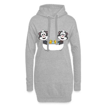 STINKTIERE - BADEWANNE - TIERE - KINDER - BABY - Hoodie-Kleid - Grau meliert - Vorne