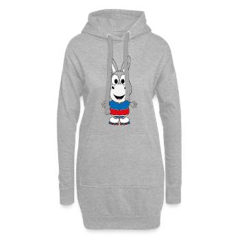 ESEL - INLINE SKATES - SKATER - INLINER - SPORT - Hoodie-Kleid - Grau meliert - Vorne