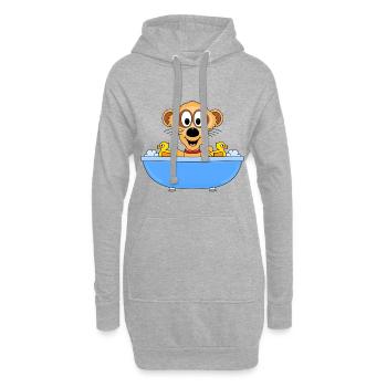 ERDMÄNNCHEN - BADEWANNE - BADEENTEN - BADEN - Hoodie-Kleid - Grau meliert - Vorne