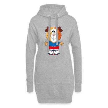 MEERSCHWEINCHEN - INLINER - INLINE SKATES - SPORT - Hoodie-Kleid - Grau meliert - Vorne