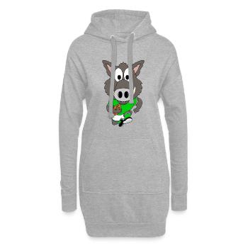 WILDSCHWEIN - AMERICAN FOOTBALL - SPORT - TIER - Hoodie-Kleid - Grau meliert - Vorne