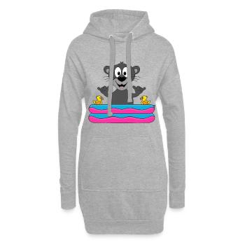 PLANSCHBECKEN - SOMMER - POOL - PANTHER - TIER - Hoodie-Kleid - Grau meliert - Vorne