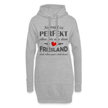 Friesländer - Hoodie-Kleid - Grau meliert - Vorne