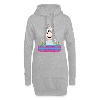 ZIEGE - POOL - PLANSCHBECKEN - SHAKA - TIER - Hoodie-Kleid - Grau meliert - Vorne