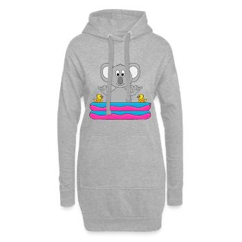 KOALA - POOL - PLANSCHBECKEN - SHAKA - SOMMER - Hoodie-Kleid - Grau meliert - Vorne