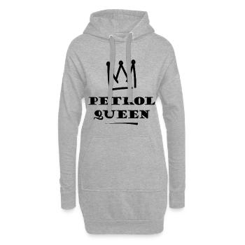 Petrol Queen - Hoodie-Kleid - Grau meliert - Vorne
