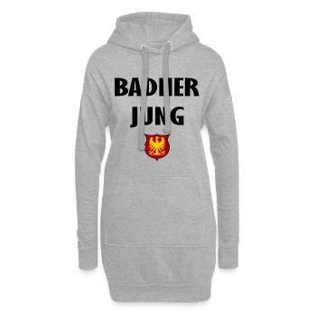 Badner Junge - Hoodie-Kleid - Grau meliert - Vorne