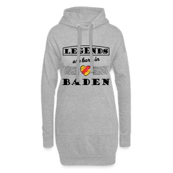 Legenden aus Baden - Hoodie-Kleid - Grau meliert - Vorne