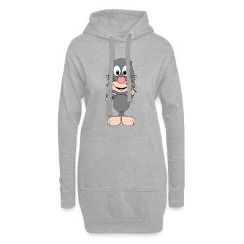 MAULWURF - FRISEUR - BERUF - FRISUR - TIER - Hoodie-Kleid - Grau meliert - Vorne