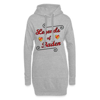 Les légendes du Badnerland - Sweat-shirt à capuche long Femme - gris chiné - Devant