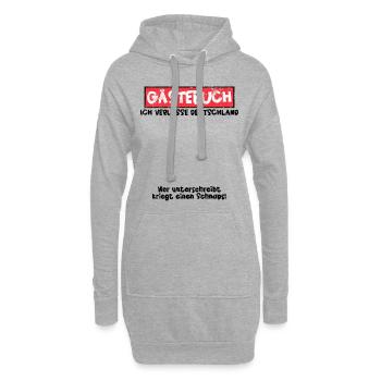 Auslandssemester Auslandsjahr Gästebuch Auswandern - Hoodie-Kleid - Grau meliert - Vorne