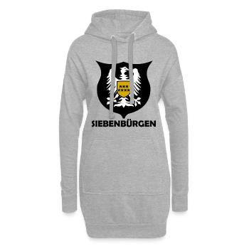 Siebenbürgen Adler - Hoodie-Kleid - Grau meliert - Vorne