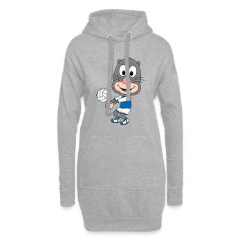 MAULWURF - VOLLEYBALL - SPORT - TIER - BABY - Hoodie-Kleid - Grau meliert - Vorne