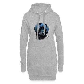 Stabyhoun Stabij Aquarelle pour chien Illustration - Sweat-shirt à capuche long Femme - gris chiné - Devant