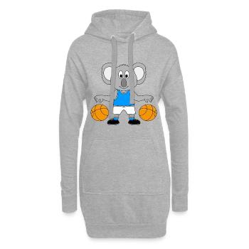 BASKETBALL - KOALA - SPORT - TIER - KIND - BABY - Hoodie-Kleid - Grau meliert - Vorne