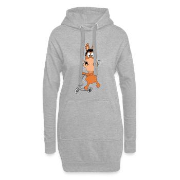 PFERD - PONY - ROLLER - TIER - KIND - BABY - Hoodie-Kleid - Grau meliert - Vorne