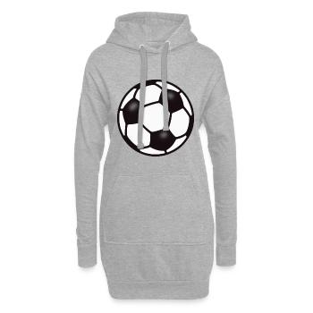 FUßBALL - SPORT - FUßBALLSPIELER - BALLSPORT - Hoodie-Kleid - Grau meliert - Vorne