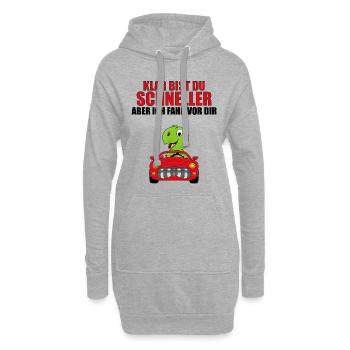 KLAR BIST DU SCHNELLER... - SCHILDKRÖTE - AUTO - Hoodie-Kleid - Grau meliert - Vorne
