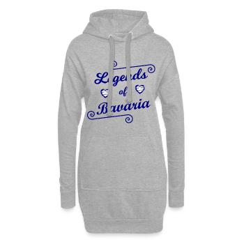 Les légendes bavaroises - Sweat-shirt à capuche long Femme - gris chiné - Devant