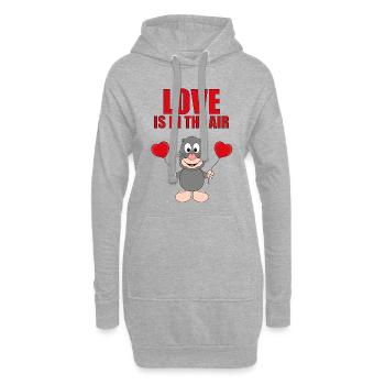 MAULWURF - LUFTBALLONS - LOVE IS IN THE AIR - Hoodie-Kleid - Grau meliert - Vorne
