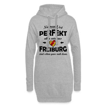 Die perfekten Freiburger - Hoodie-Kleid - Grau meliert - Vorne