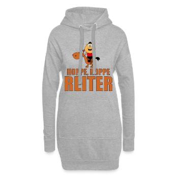 HOPPE, HOPPE REITER - REITEN - PFERD - TIERISCH - Hoodie-Kleid - Grau meliert - Vorne