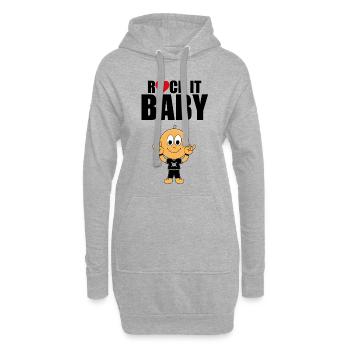 ROCK IT BABY - MUSIKER - FESTIVAL - NACHWUCHS - Hoodie-Kleid - Grau meliert - Vorne