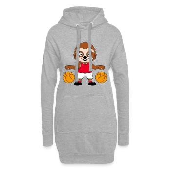 FAULTIER - BASKETBALL - SPORT - TIER - BABY - Hoodie-Kleid - Grau meliert - Vorne