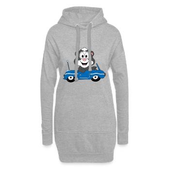STINKTIER - AUTO - TIER - KIND - BABY - Hoodie-Kleid - Grau meliert - Vorne