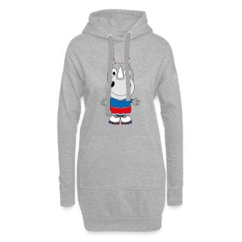 NASHORN - INLINE SKATES - SPORT - TIER - BABY - Hoodie-Kleid - Grau meliert - Vorne