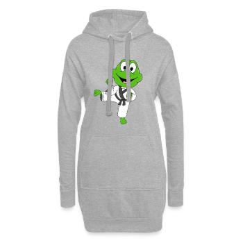 FROSCH - KARATE - SELBSTVERTEIDIGUNG - KAMPFSPORT - Hoodie-Kleid - Grau meliert - Vorne