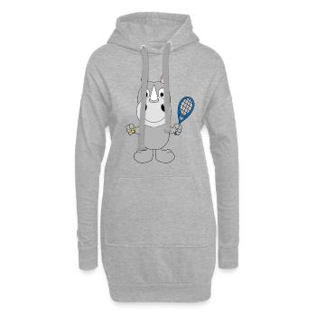 NASHORN - TENNIS - SPORT - TIER - KIND - BABY - Hoodie-Kleid - Grau meliert - Vorne