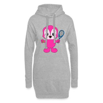 EULE - TENNIS - SPORT - TIER - KIND - BABY - Hoodie-Kleid - Grau meliert - Vorne