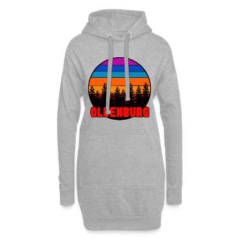 Oldenburg 04 - Hoodie-Kleid - Grau meliert - Vorne