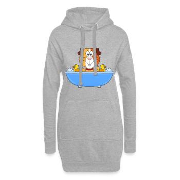 MEERSCHWEINCHEN - BADEN - BADEWANNE - BADEENTEN - Hoodie-Kleid - Grau meliert - Vorne