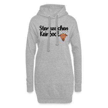 sternzeichen keinbock - Hoodie-Kleid - Grau meliert - Vorne