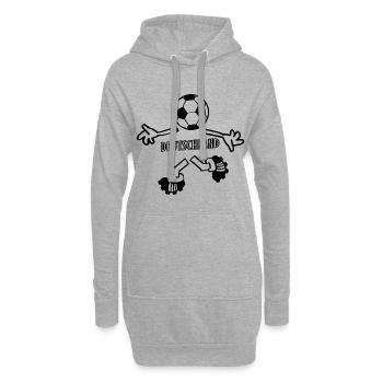 Deutscher Fußball Spieler - Hoodie-Kleid - Grau meliert - Vorne