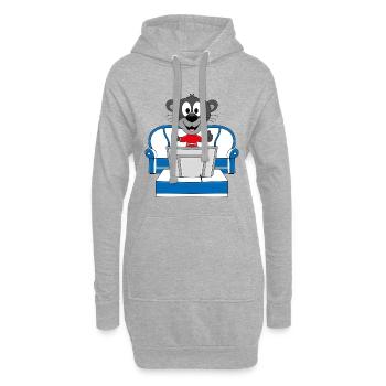 PANTHER - TV - FERNSEHEN - TIER - Hoodie-Kleid - Grau meliert - Vorne